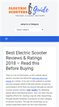 Mobile Screenshot of electricscootersguide.com